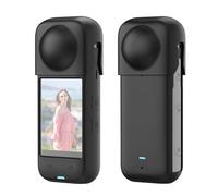 Custodia protettiva con copriobiettivo per Insta 360 X4, custodia in silicone per fotocamera Insta360 X4 con protezione obiettivo standard