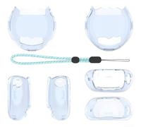 Custodia protettiva con materiale PC per Tamagotchi Paradise che fornisce una protezione affidabile e cordino incluso (blu)