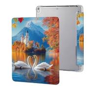 Custodia protettiva con paesaggio del lago dei cigni, compatibile con iPad Pro (10,5 pollici)/iPad Air3 (10,5 pollici), custodia per tablet a tre pieghe antiscivolo