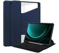 Custodia protettiva con tastiera Bluetooth per Tab S9 Fe girevole a 360 gradi in pelle staccabile wireless funzione automatica materiale artigianale aspetto squisito grande sensazione antiurto