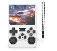 Custodia protettiva console di gioco per R36S, custodia in silicone copertura di protezione completa Custodia anti-sismica anti-caduta console di gioco gestita per R36S (Bianco)