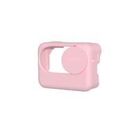 Custodia protettiva Custodia in silicone con tappo per obiettivo per Insta360 GO 3S Custodia con vano batteria (pink Battery compartment cover)