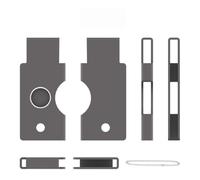 Custodia protettiva da trasporto con design a scorrimento ribaltabile in metallo per YubiKey 5C NFC