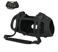 Custodia protettiva da viaggio per JBL per boombox 3, guscio rigido in EVA con cinghie a tracolla regolabili, borsa portaoggetti per esterni, nera, 49,5 cm