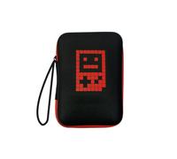 Custodia protettiva da viaggio per Miyoo Mini Plus, progettata per tenere saldamente la console con elastico e prevenire danni, con divisorio in schiuma ammortizzante e tasca con cerniera
