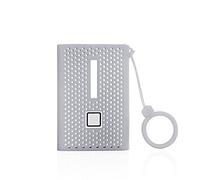 Custodia protettiva da viaggio per SSD portatile Samsung T7, custodia protettiva in silicone per unità a stato solido esterne (argento)