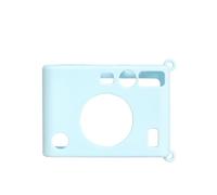 Custodia protettiva della fotocamera per instax mini EVO, custodia in silicone morbido copertura infrangibile protezione manica per Instax Mini EVO, semplice colore solido (Blu)
