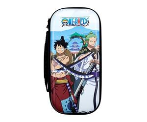 Custodia protettiva e da trasporto Konix One Piece per Nintendo Switch, Switch Lite e Switch OLED - 8 Game Storage - Design Wano Luffy e Zoro