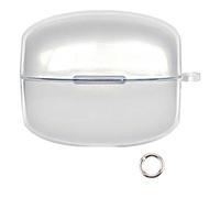 Custodia protettiva flessibile in TPU morbido per cuffie wireless con clip, antiurto e antigraffio