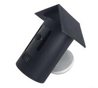 Custodia protettiva impermeabile in silicone per Ring Stick-Up Cam Plug-in, resistente alle intemperie, antigraffio, copertura solare, colore nero