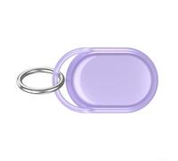 Custodia protettiva impermeabile in TPU per Xiaomi Smart Tag con resistenza alle cadute e moschettone per uso quotidiano (viola trasparente)