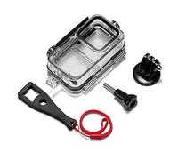 Custodia Protettiva Impermeabile per DJI Osmo Action 2, Custodia Protettiva Subacquea Custodia Protettiva con 3 Pezzi Filtro e 1 Pz Adattatore, Custodia 60m, Accessori per Fotocamere Sportive