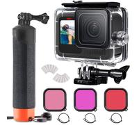 Custodia protettiva impermeabile subacquea hero per Go Pro 13/12/11/10/9 nero