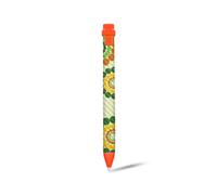 Custodia protettiva in fibra di carbonio MightySkins per Logitech Crayon Digital Pencil per iPad (6a generazione) - Fiori Hippie | Finitura prote