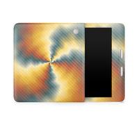 Custodia protettiva in fibra di carbonio per tablet compatibile con Kobo Libra 2 (2023) - Eye of The Storm - Pellicola protettiva in vinile 3M di