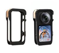 Custodia protettiva in gabbia metallica per Insta360 X6, telaio in lega di alluminio a sgancio rapido con supporto per scarpa fredda e foro filettato da 0,6 cm per accessori per fotocamera Insta360 X6