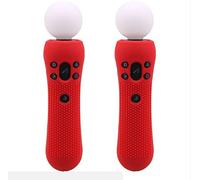 Custodia protettiva in gomma siliconica antiscivolo, 2 pezzi, per PlayStation PS4 VR Move Motion Controller
