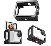 Custodia protettiva in metallo per Insta360 GO Ultra, gabbia metallica a sgancio rapido in lega di alluminio, custodia protettiva con doppio supporto per scarpa fredda, accessori per fotocamera GO