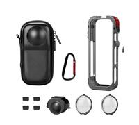 Custodia Protettiva In Metallo X5 Cage, Compatibile Con Insta360 X5 Accessories Camera, Telaio In Lega Di Alluminio Con Copertura Dell'obiettivo In Silicone(Protective set C)