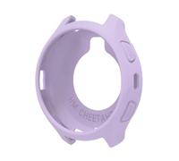 Custodia protettiva in morbido silicone compatibile con Amazfit Cheetah 2 Pro, copertura del telaio dell'orologio con bordo cavo, assorbe gli urti, viola chiaro