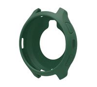 Custodia protettiva in morbido silicone compatibile con Amazfit Cheetah 2 Pro, copertura per telaio dell'orologio con bordo cavo, assorbe gli urti, verde scuro