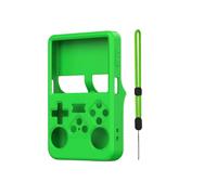 Custodia protettiva in morbido silicone per ANBERNIC R36S Borsa portaoggetti con cordino Antigraffio e antiurto Manicotto protettivo Accessori ergonomici per videogiochi (Verde)