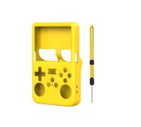 Custodia protettiva in morbido silicone per ANBERNIC R36S Borsa portaoggetti con cordino Antigraffio e antiurto Manicotto protettivo Accessori ergonomici per videogiochi (Giallo)