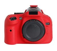 Custodia protettiva in morbido silicone per Nikon D5200 (rosso)