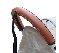 Custodia protettiva in pelle compatibile con Babyzen yoyo 2, accessori per passeggino, custodia protettiva in poliuretano per bracciolo YOYO+ (senza cinturino da polso) (marrone)