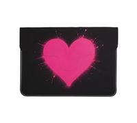 Custodia protettiva in pelle con cuore spray per computer portatile, 13 pollici, custodia protettiva per MacBook, borsa sottile per computer da viaggio quotidiano