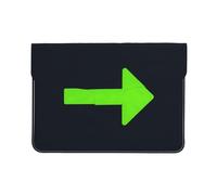 Custodia protettiva in pelle per computer portatile, con scritta in inglese "Flat Arrow Sign", custodia protettiva per MacBook, borsa sottile per computer da viaggio quotidiano