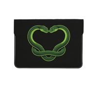Custodia protettiva in pelle PU con cuore serpente per computer portatile, 13 pollici, custodia protettiva per MacBook, borsa sottile per computer da viaggio quotidiano