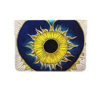 Custodia protettiva in pelle PU per computer portatile da 13 pollici con sole e cuore in stile cartone animato, custodia protettiva per MacBook, borsa sottile per computer da viaggio quotidiano