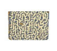 Custodia protettiva in pelle PU per computer portatile, motivo labirinto mappa del tesoro, custodia protettiva per MacBook, borsa sottile per computer da viaggio quotidiano