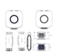 Custodia protettiva in plastica con chiusura di sicurezza l'anello smart per Oura Ring Gen4: custodia protettiva per caricatore, resistente agli urti e alla polvere Custodia con moschetto (Blu scuro)