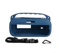 Custodia protettiva in silicone a lunga durata compatibile con altoparlante portatile Bose For Soundlink Plus, include cinturino e fibbia per un uso esterno sicuro, colore nero (blu)