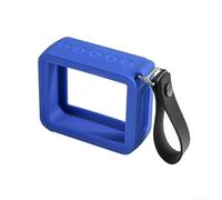 Custodia protettiva in silicone adatta ai viaggi, compatibile con altoparlanti JBL For GO 2, con vestibilità sicura e design leggero per un facile trasporto e protezione quotidiana (blu)