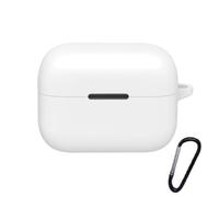 Custodia protettiva in silicone anti-goccia per cuffie wireless antiurto antigraffio per Anker Soundcore AeroClip (bianco)