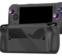 Custodia protettiva in silicone, antiurto, ultra sottile, antiscivolo, adatta per console portatile ROG Ally X Gamings, custodia protettiva antiscivolo antigraffio (nero)