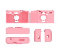 Custodia protettiva in silicone compatibile con fotocamera Kodak Snapic A-1, custodia protettiva antigraffio con cordino a prova di caduta e antiurto, rosa, Custodia protettiva
