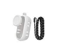 Custodia protettiva in silicone compatibile con Insta360 GO 3S, copertura protettiva per dissipazione del calore con laccetto da collo per fotocamera Insta 360 GO3S Thumb (bianco)
