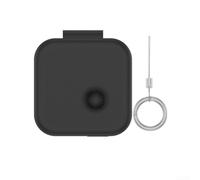 Custodia protettiva in silicone compatibile con orecchie senza nulla, colore nero
