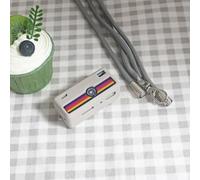 Custodia protettiva in silicone compatibile con portachiavi Kodak Carmera, custodia leggera e sottile, copertura per obiettivo integrata per protezione quotidiana (grigio)