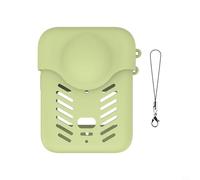 Custodia protettiva in silicone con copriobiettivo per DJI Osmo360, leggera e resistente ai graffi, protezione antiurto con passante per il trasporto (verde)