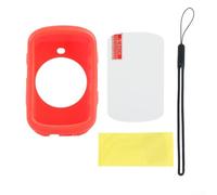 Custodia protettiva in silicone con pellicola protettiva per Garmin Edge 530 Bike Computer (rosso)