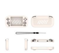 Custodia protettiva in silicone console di gioco per ANBERNIC RG40XX H Custodia morbida antigraffio a prova di polvere per la custodia della console di gioco (Bianco chiaro)