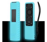 Custodia protettiva in silicone Custodia remota per Samsung Solar Cell 2023 TM2360E BN59-01432A TM2361E BN59-01439A Smart TV Remote Anit-Lost Custodia a conchiglia con cordino (Blu turchese)