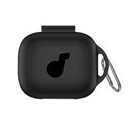 Custodia protettiva in silicone jixopn con moschettone, antiurto e antigraffio per auricolari Anker Soundcore C30i.