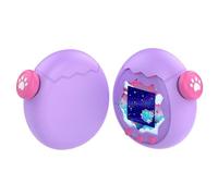 Custodia protettiva in silicone liquido compatibile con Tamagotchi Uni, custodia antiurto con tappo per chiave, graziosa custodia protettiva per Tamagotchi Virtual Pet (viola)