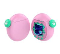 Custodia protettiva in silicone liquido compatibile con Tamagotchi Uni, custodia antiurto con tappo per chiavi, custodia protettiva carina per Tamagotchi Virtual Pet (rosa)